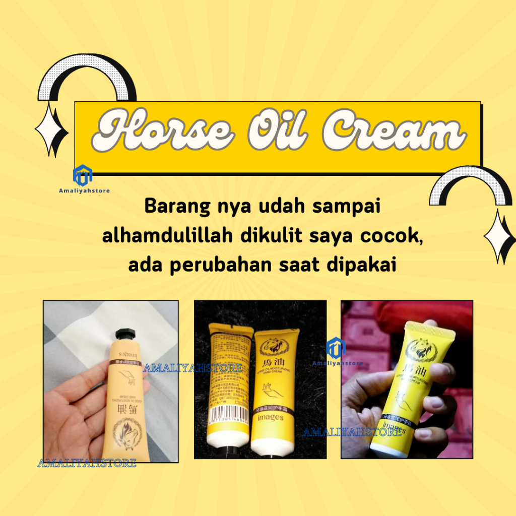 Horse Oil Moisturizing Hand Cream Obat Masker Minyak Penghalus Pemutih Pencerah Pengelupas Kulit Mati Dan Belang Di Telapak Tangan Seluruh Badan Ampuh Bikin Cerah Permanen