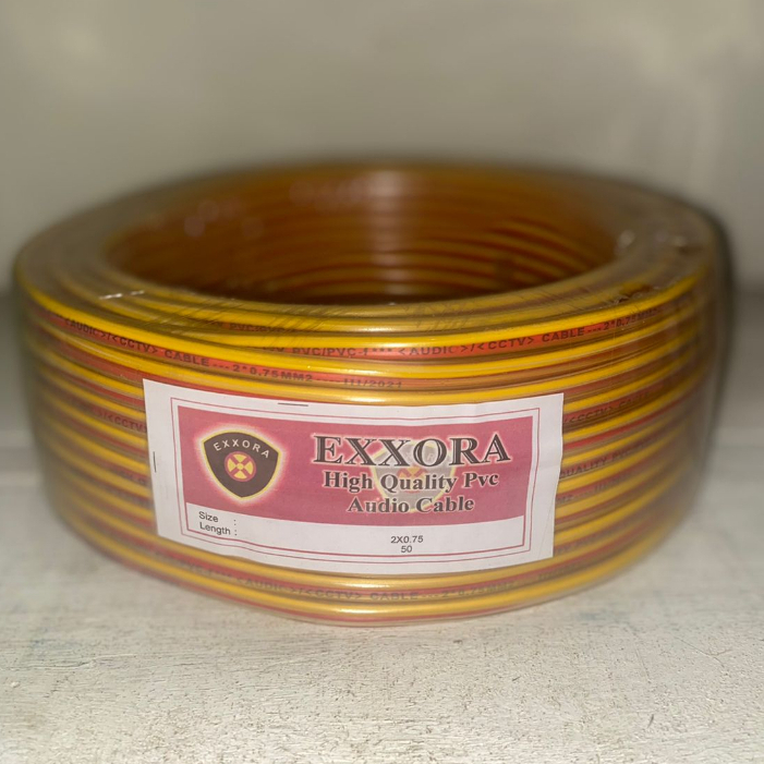 Kabel HYO 2x0,75 EXORA serabut besar