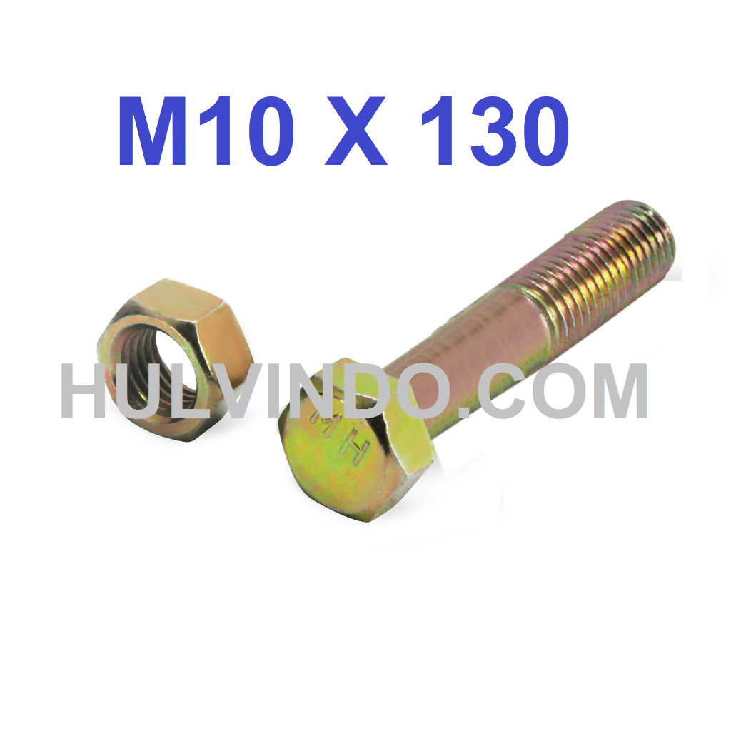 BAUT MUR HEX KUNING KUNCI 14 M10 X 130