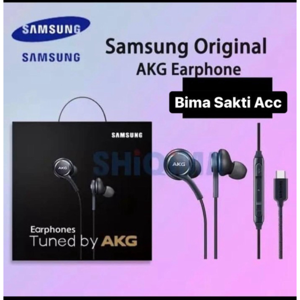 Promo HANDSFREE HEADSET EARPHONE AKG USB C SAMSUNG A34 5G / A54 5G Diskon