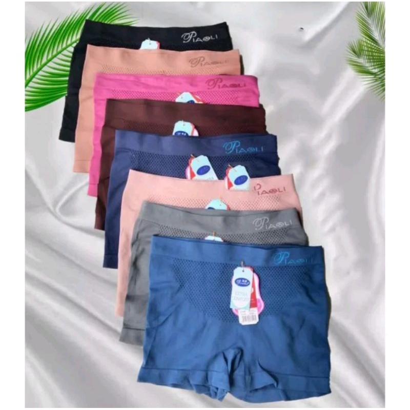 3 pcs celana dalam piaoli - celana pendek wanita - celana sport bahan rajut