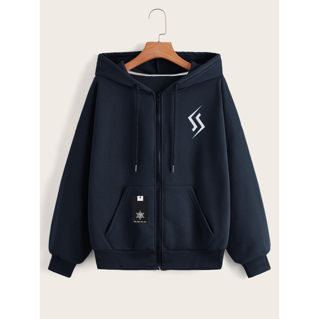 Sweater Hoodie Zipper Pria Wanita Hollister Terbaru Full Colours Bahan Fleece Cutton Warna Hitam Original