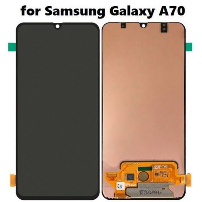 Lcd Samsung a70 fingerprint big glass bisa COD