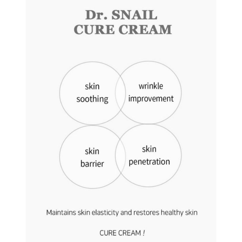 🇰🇷LEBELAGE DR. CURE  SNAIL CREAM 70ML FULL SIZE