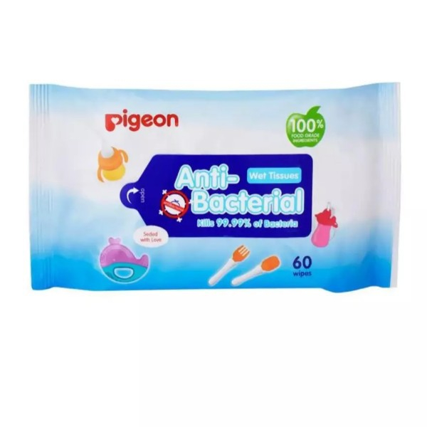 Pigeon Baby Wipes Antibacterial 60's