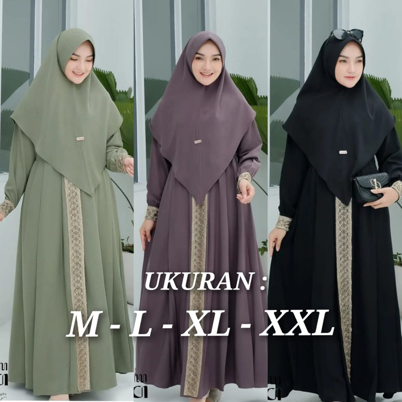 KANAYA SYARI PLUS KHIMAR UKURAN M - L - XL - XXL GAMIS SYARI BUSUI POLOS SET MURAH KEKINIAN TERLARIS GAMIS TERMURAH PREMIUM ORIGINAL MAXY DRESS FASHION MUSLIM HITS MAXI DRESS GAMIS SERAGAM PESTA KONDANGAN GAMIS REMAJA BAJU GAMIS JUMBO SYAR'I