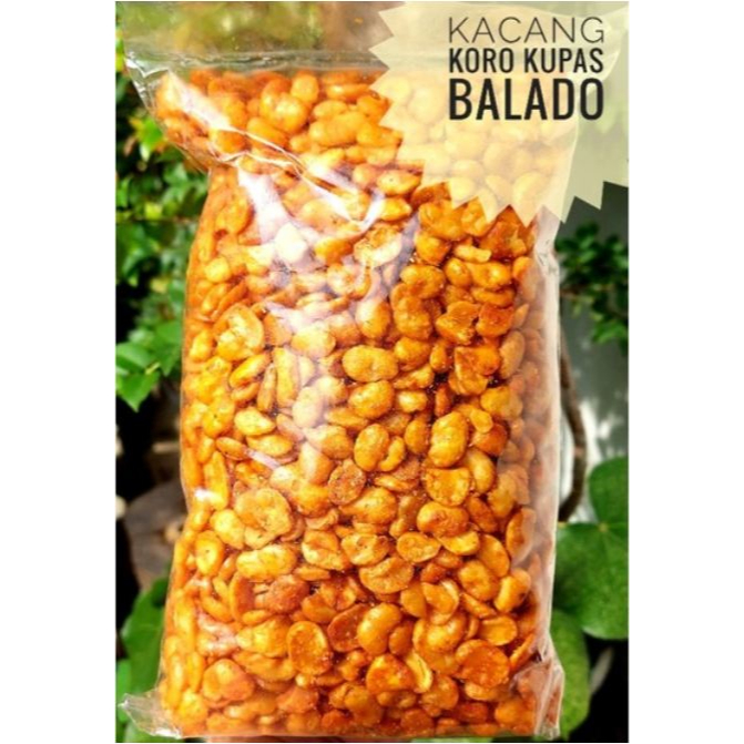 

KACANG KORO KUPAS BALADO 250gr Kacang mix snack kiloan