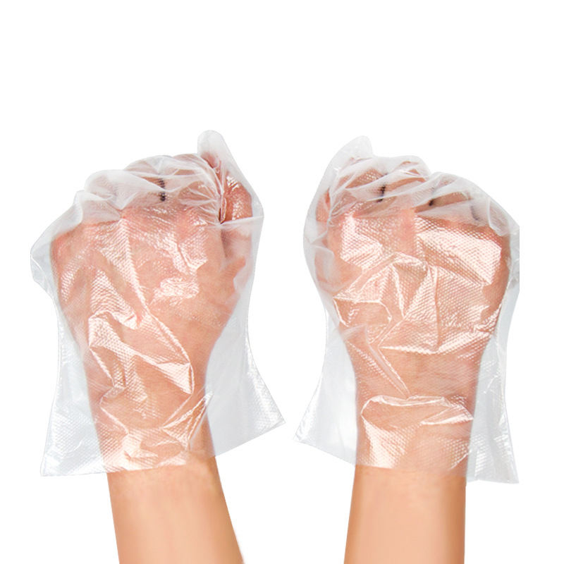 Sarung Tangan PLASTIK Glove ISI 100 Per 1 Pack Disposable Plastic Gloves Sekali Pakai Bening Polos Transparent