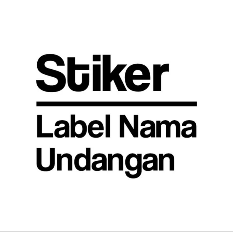 

Stiker Label Nama