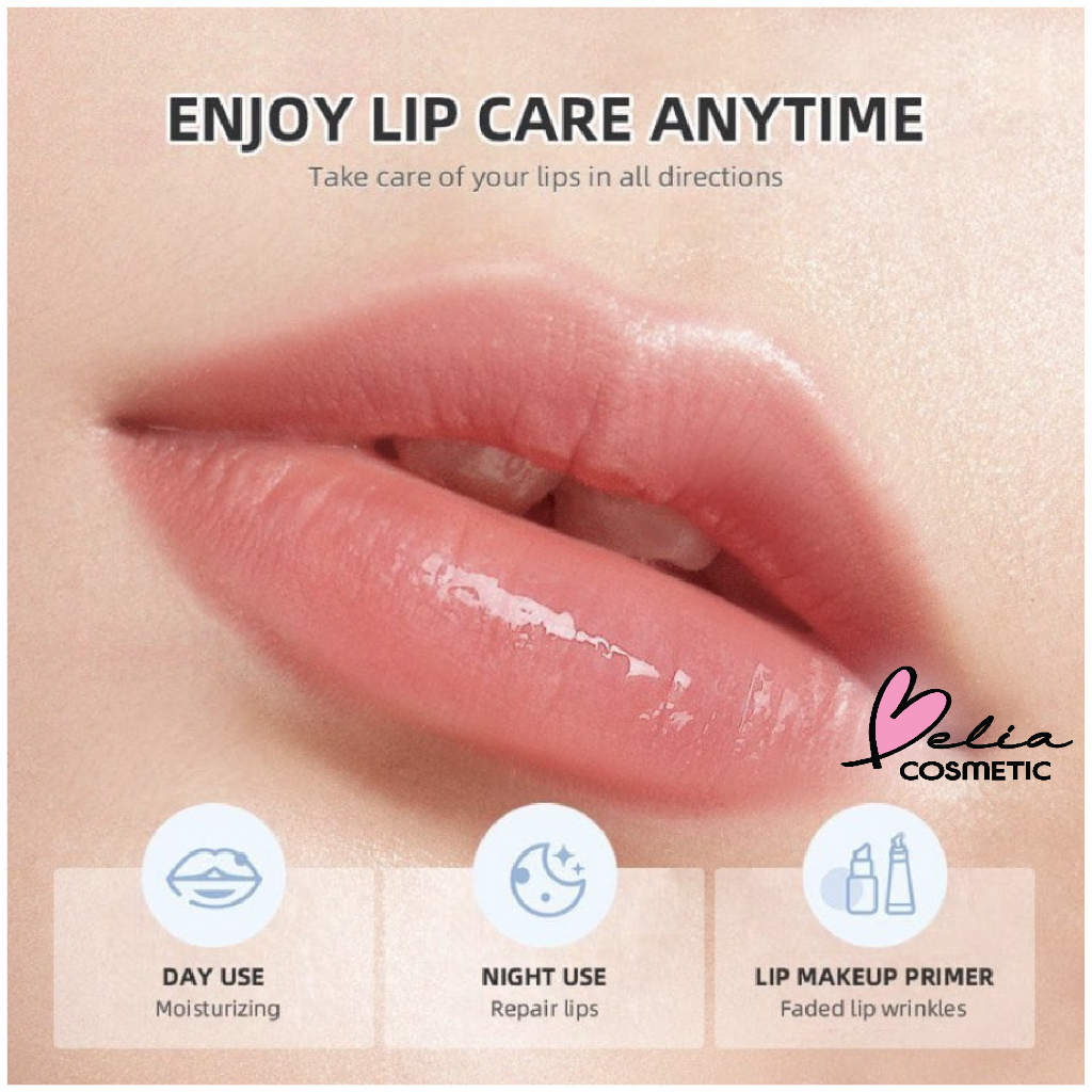 ❤ BELIA ❤ LOMIRA Lip Serum Gold 6,5 Gr Melembabkan Kulit Bibir with Coconut Oil Serum Bibir