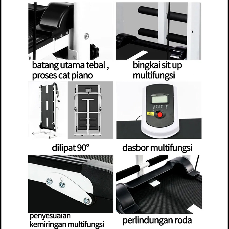 Manual Treadmill Super Murah Kokoh Kuat Multifunctiontreadmill gym olahraga SURPABAYA