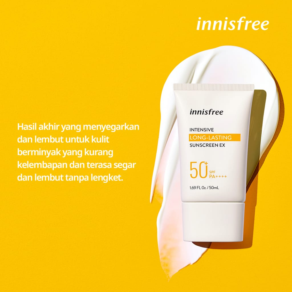 BPOM ORIGINAL - Innisfree Sunscreen All Varian - Intensive Triple Shield / Tone Up Watering / Hyaluronic Moist / Mild Cica / Long Lasting Sunscreen SPF50+ PA++++ Ukuran 15ml / 50ml tabir Surya Sunblock Sunblok Wajah Sun creen Sun blok Suncree Innisfre