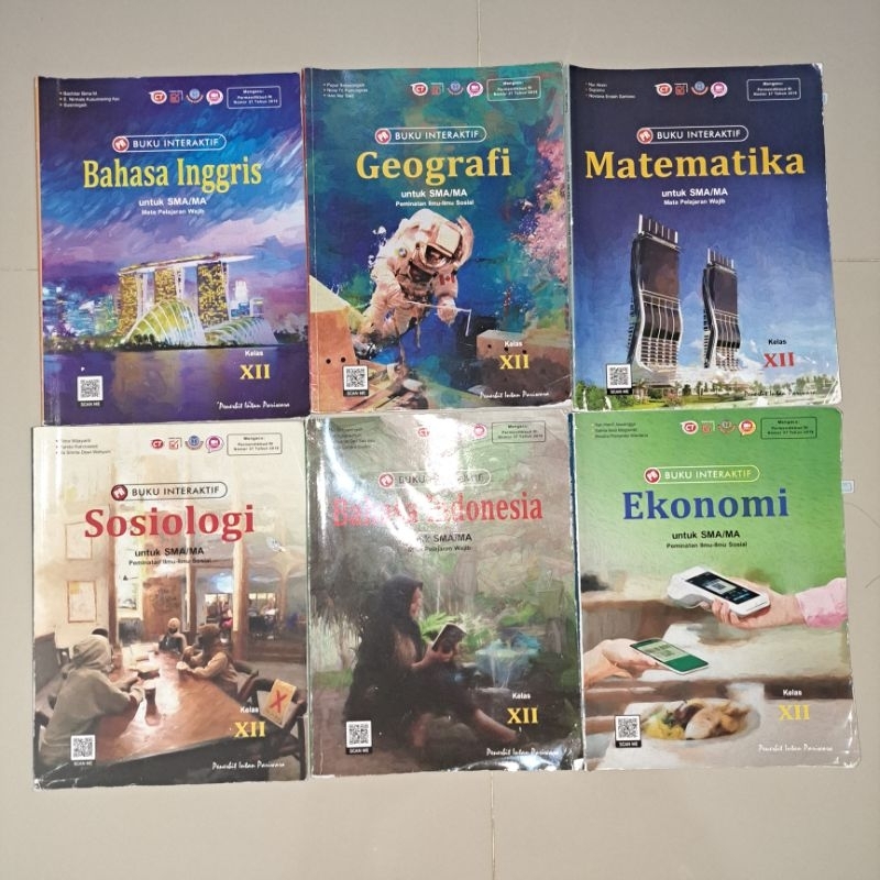 BUKU INTERAKTIF INTAN PARIWARA SMA KELAS 12 EKONOMI SOSIOLOGI GEOGRAFI MTK BAHASA INGGRIS BAHASA IND