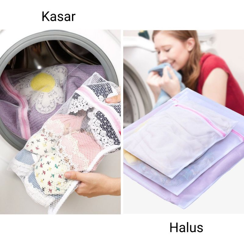 Laundry Bag Serut Kantong Laundry Mesin Cuci Tas Laundry Jaring Baju Kotor Washing Bag 50x60