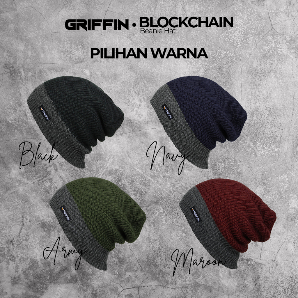 Kupluk Pria Dewasa Gunung Hangat Blockchain by Griffin