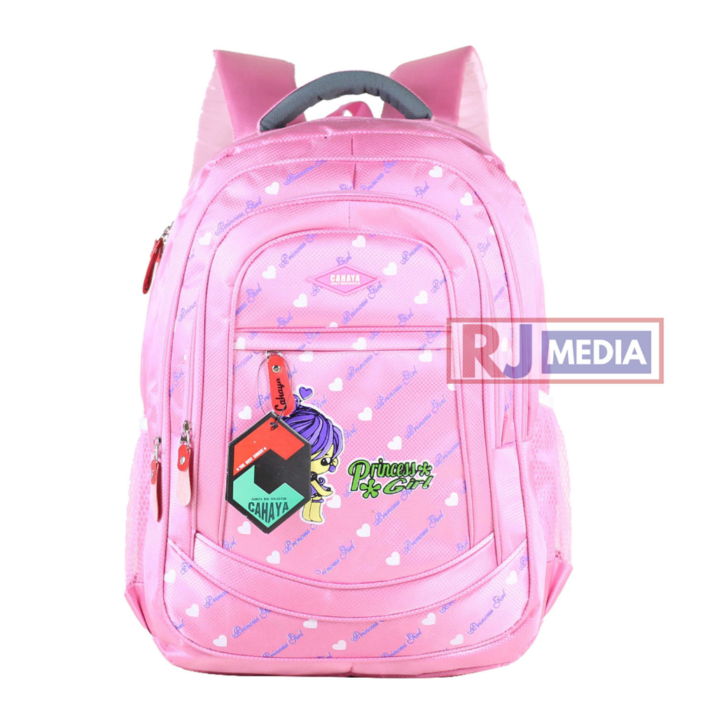 Tas Ransel Anak Cewek Cahaya Princess Warna Tosca Tas Sekolah SD SMP Piknik Hangout Anak Perempuan Free Raincover Bahan Premium Kuat Awet Termurah