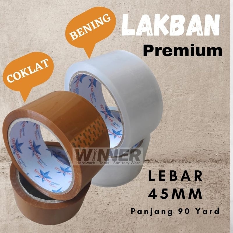 

LAKBAN BENING / COKLAT SUPER MURAH PROMO 90 YARD (2inch) 45mm