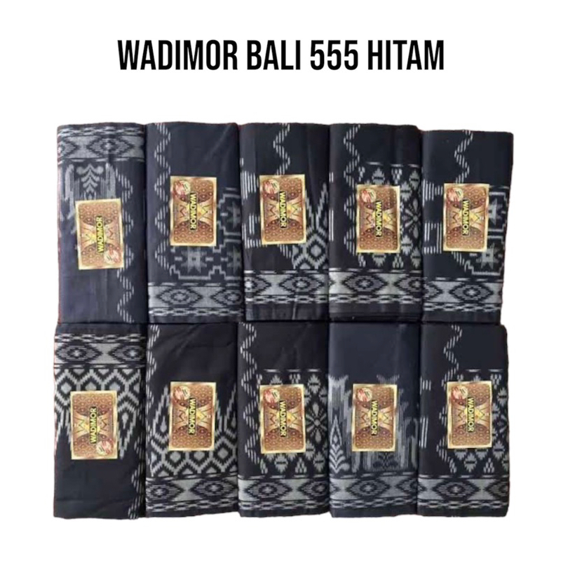 Sarung Wadimor Bali 555 Hitam Dewasa