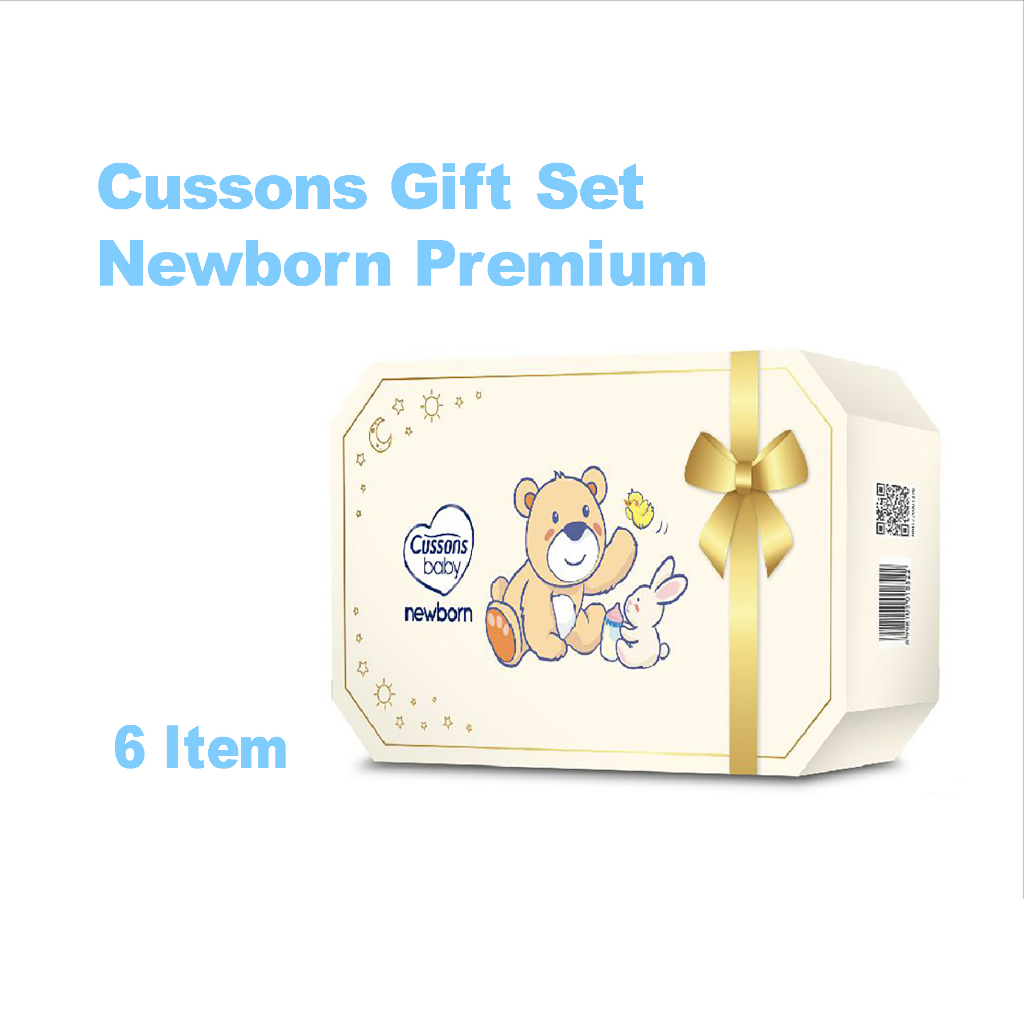 Cussons Baby Gift Set Newborn Premium - Gift Pack 6 Item - Paket Hadiah Bayi