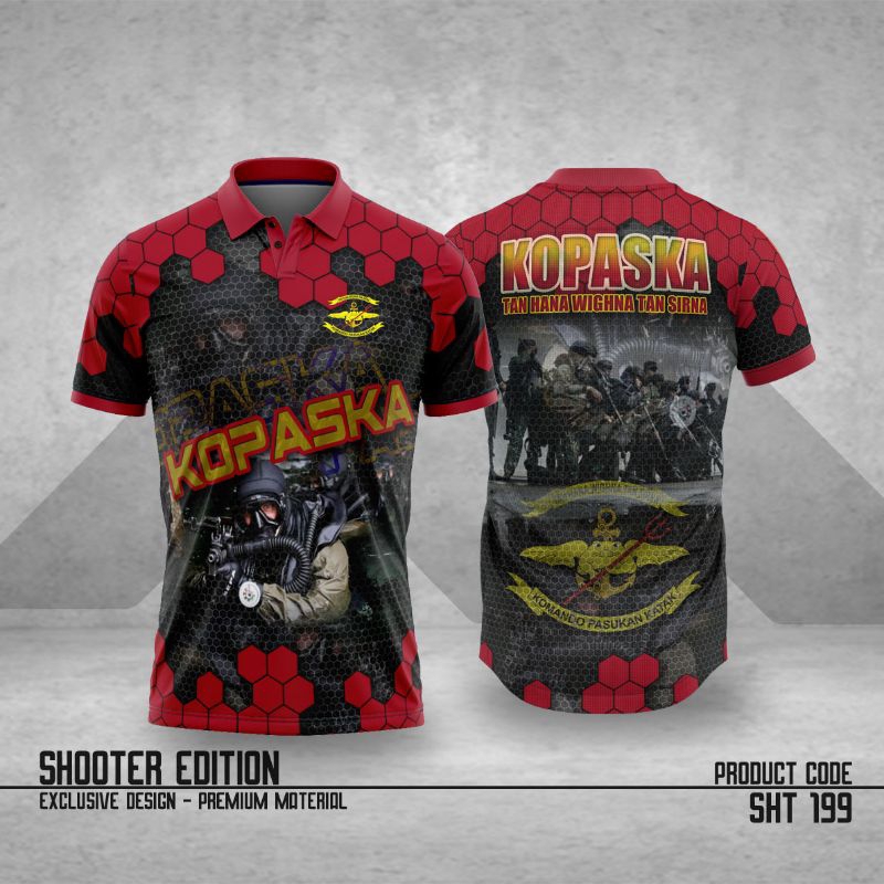 KAOS JERSEY KOPASKA FULL PRINTING SUBLIME | JERSEY TNI POLRI COSTUM