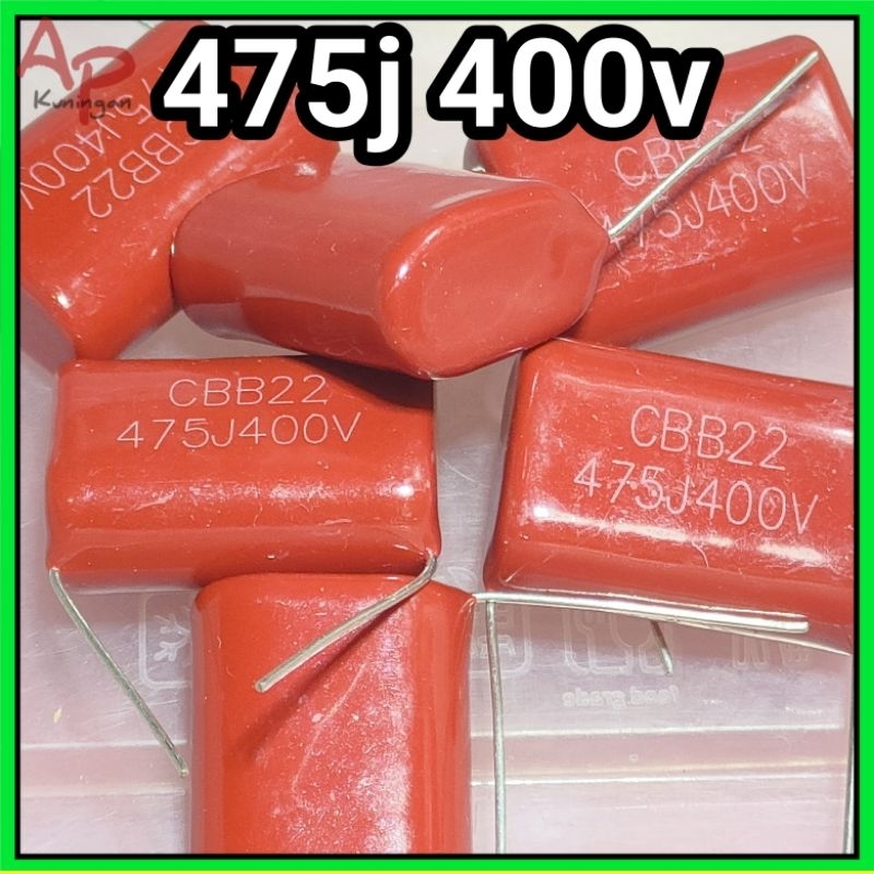 Kapasitor Milar 475J 400V 475N 4,7uF Kualitas Bagus