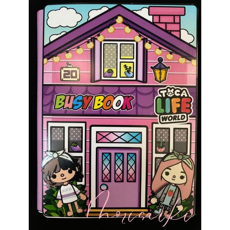 Paper Doll House Purple Toca Boca Mainan Edukatif Anak Melatih Motorik Anak Mudah Disusun