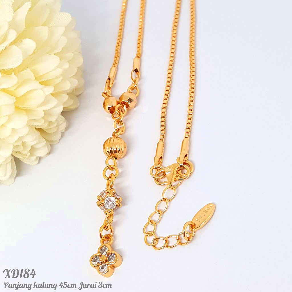 PGX Kalung Wanita Xuping Aksesoris Fashion Perhiasan Lapis Emas XD184