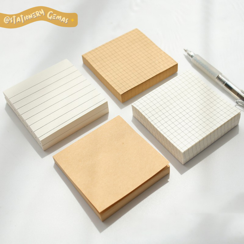 

[GEMAS] 80Lembar SIMPLE Memo Sticky Notes Plain Paper