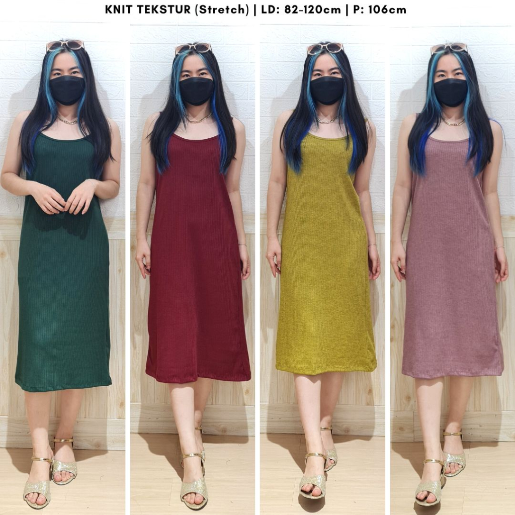 4443 mayrain knit sleveless dress