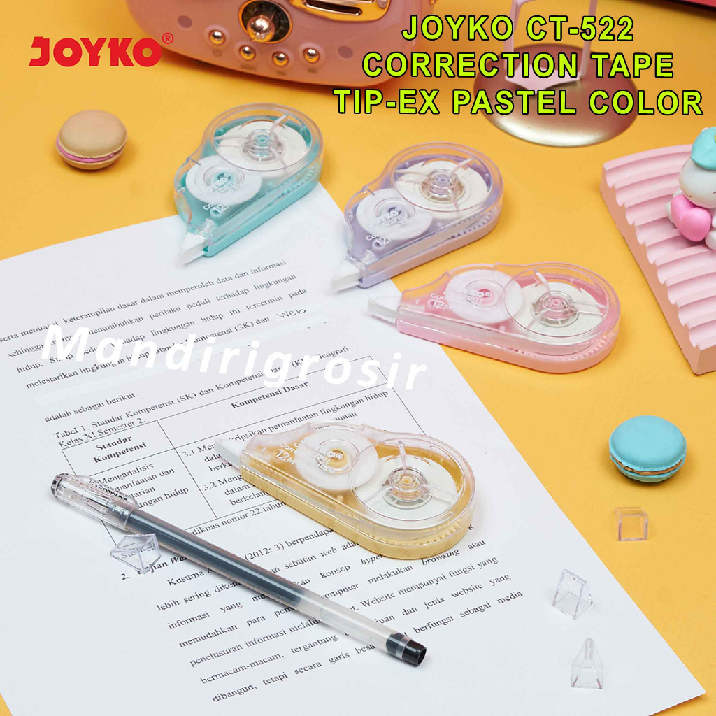 Correction Tape * Joyko * Tip-Ex Pastel Color * CT-522PTL