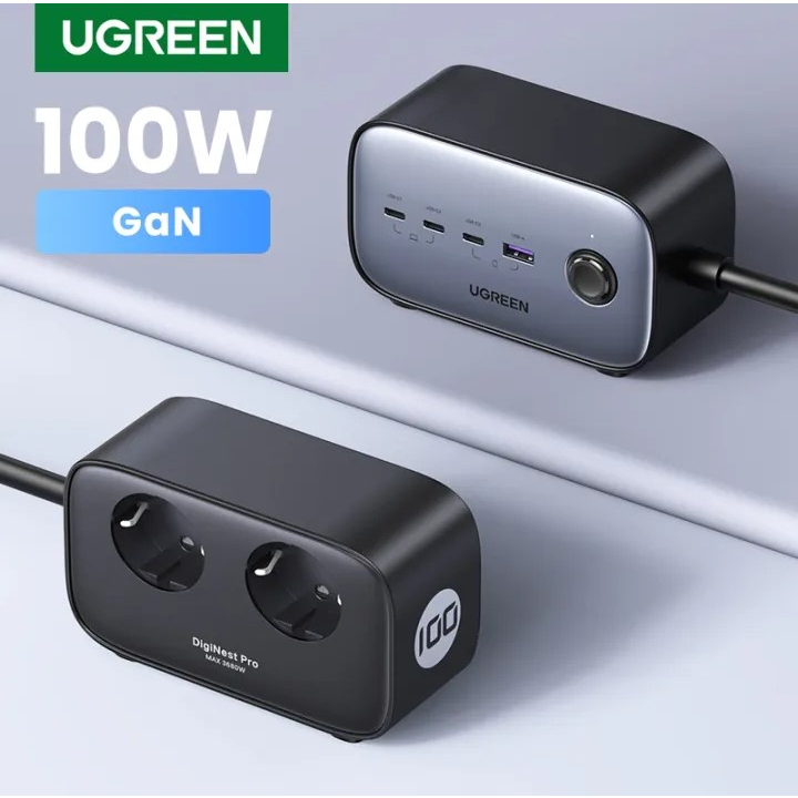 UGREEN Desktop Charger GaN 65W DigiNest Power Socket USB Type C Charging Station