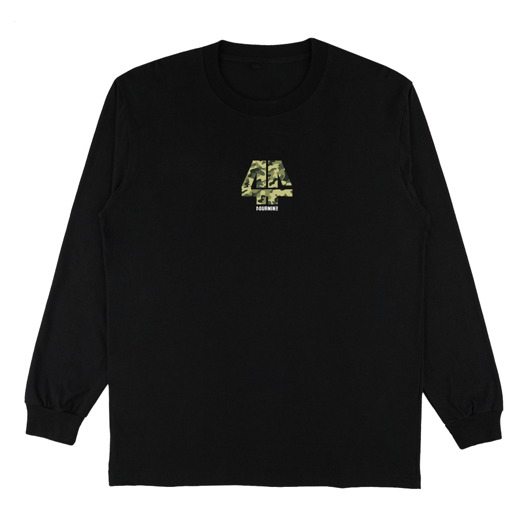 Fourmine Kaos Lengan Panjang Camo Black #2
