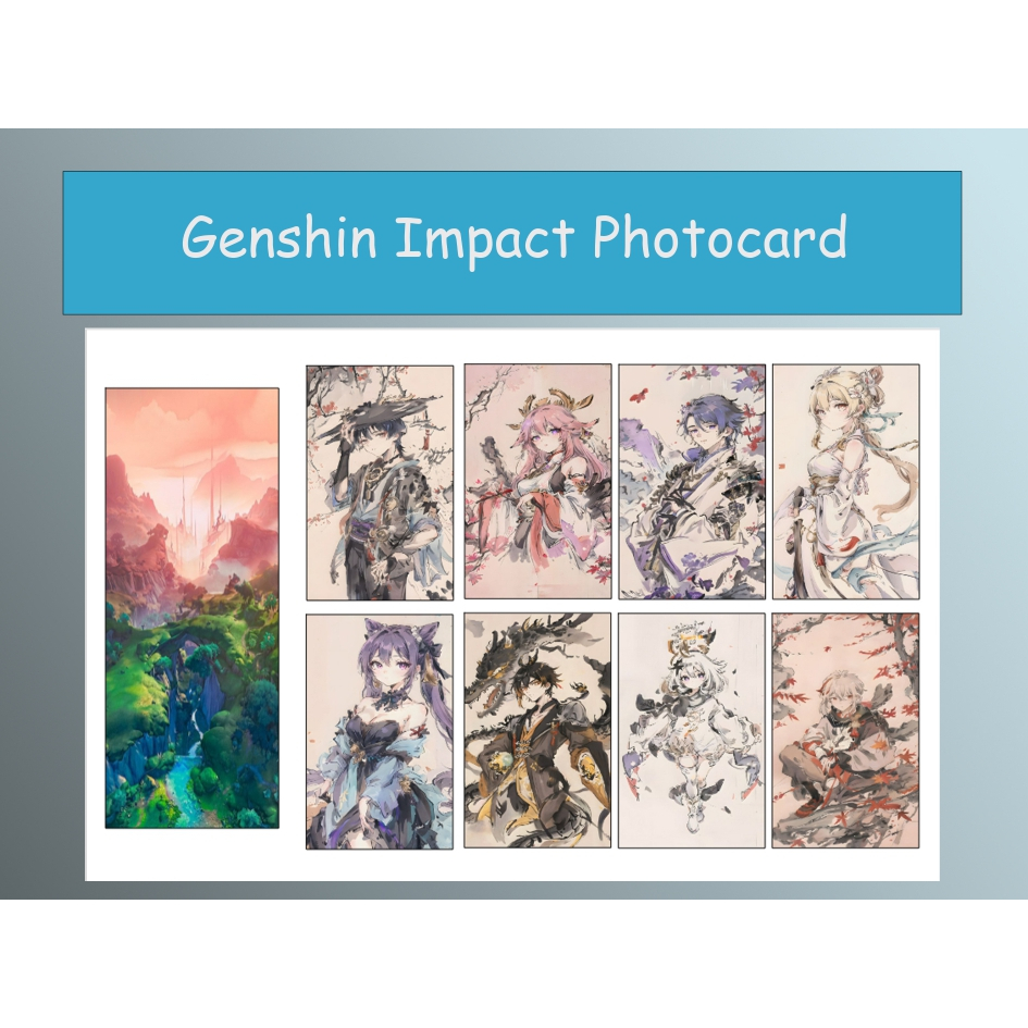 Photocard paket Genshin Impact