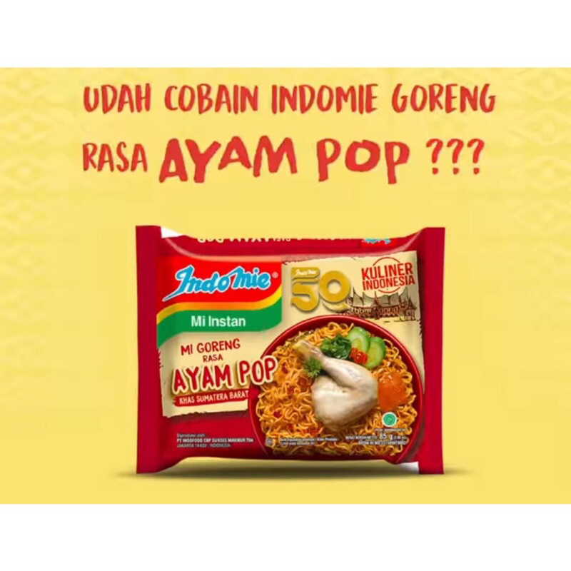 

Indomie goreng Ayam pop