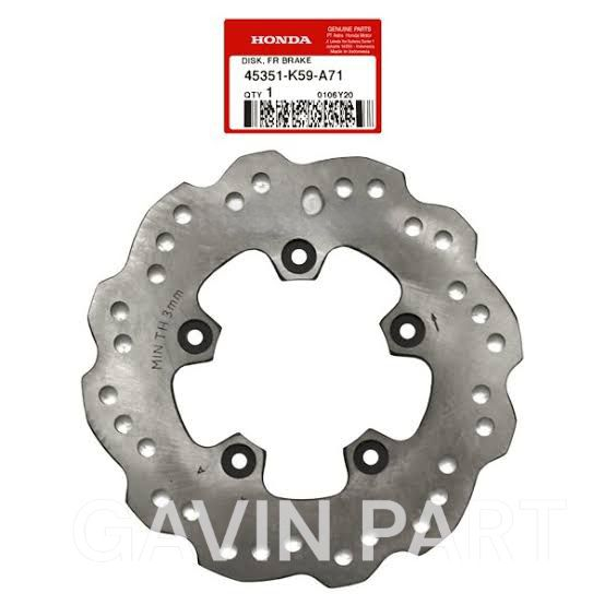 PIRINGAN DISK  CAKRAM DEPAN VARIO 150 2018-2022,VARIO 125 2022-SEKARANG ORIGINAL KODE K59