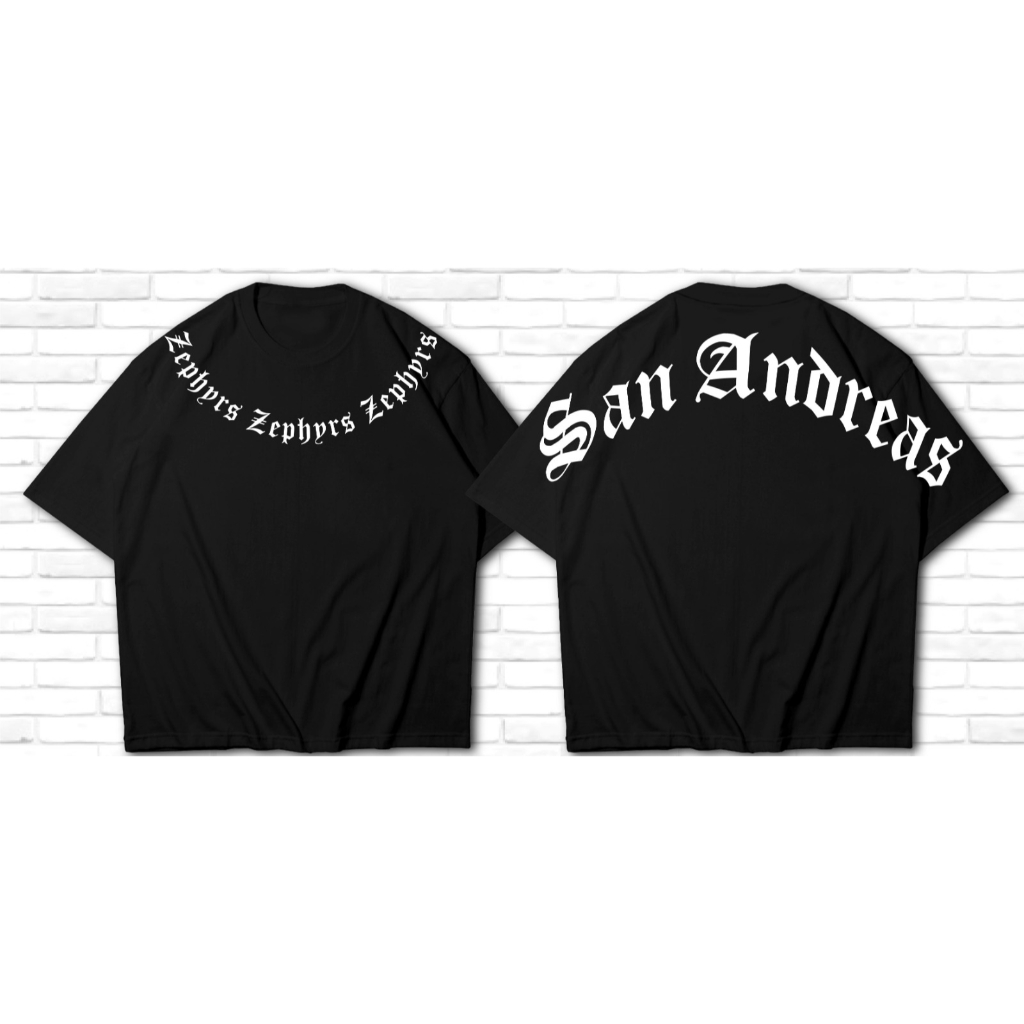 KAOS TSHIRT ATASAN PRIA SAN ANDREAS/LA/SAN FRANSISCO