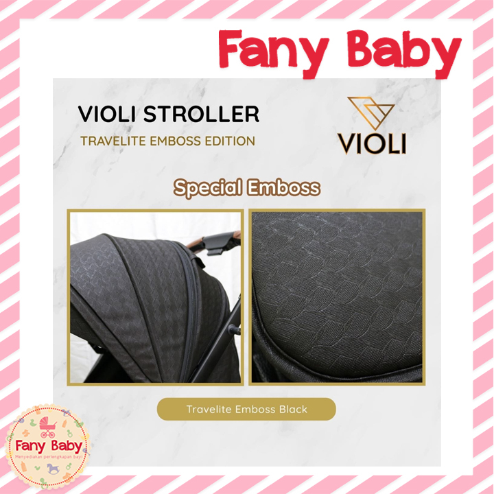 VIOLI STROLLER TRAVELITE EMBOSS EDITION