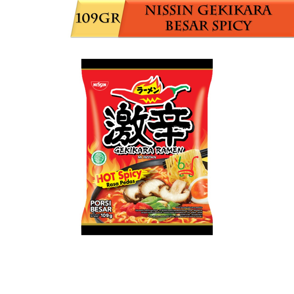 

Nissin Besar Gekikara Ramen Hot Spicy Mie Instan Kuah