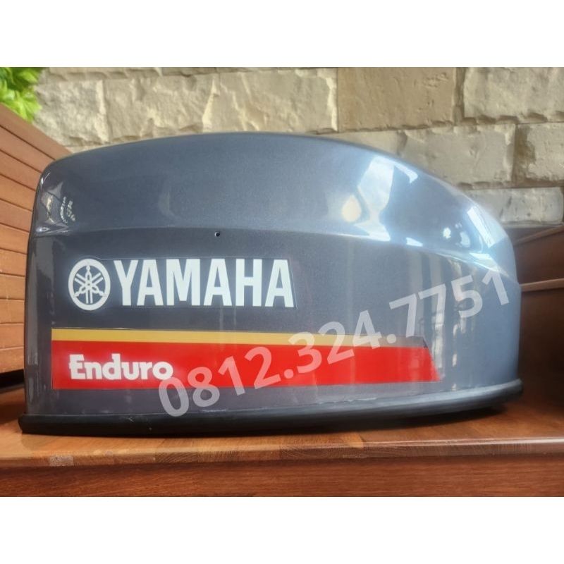 Kap Mesin / Tutup Mesin Tempel Yamaha 40 PK 2 Tak utk model Kapsul, ukuran P=65cm T=33cm L=38cm, len