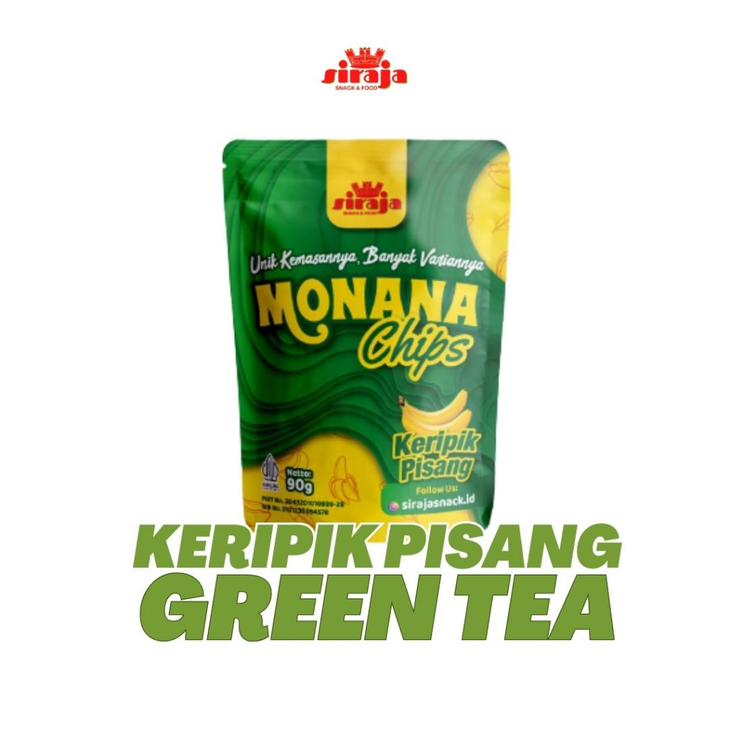 

Monana chips Keripik Pisang Premium Bumbu Tebal Renyah/green tea/matcha