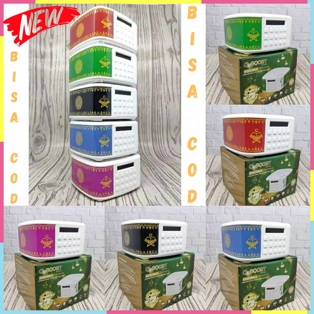 SPEAKER BLUETOOTH RHIMOA TYPE Q-600BT Multifunction with USB slot/SD card FM Radio battery 500mAH~CO