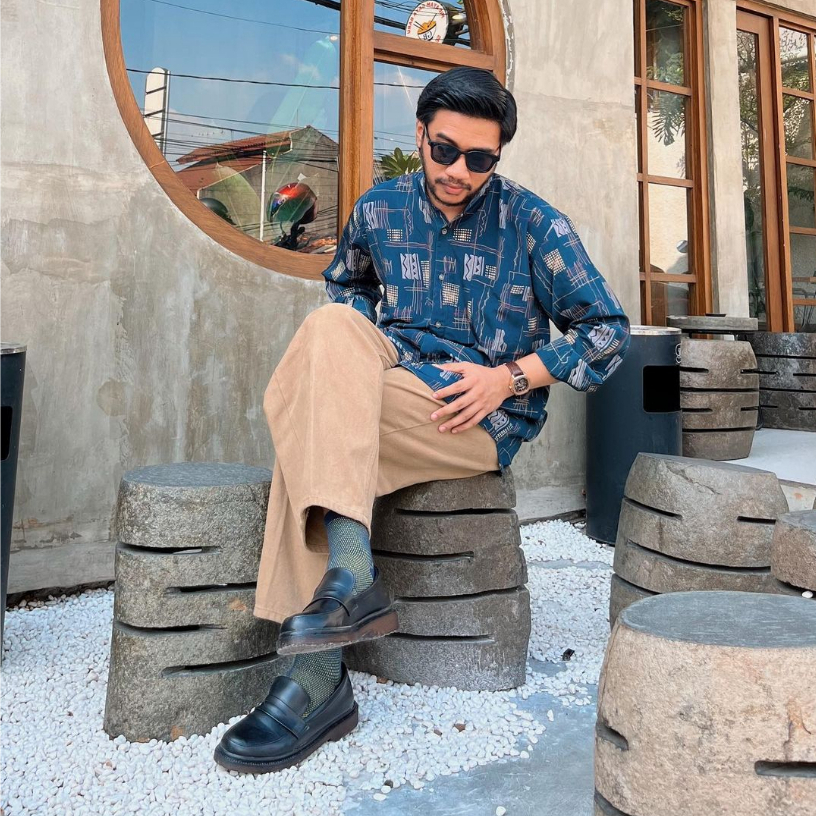 Sepatu Loafers Docmart Casual Formal Pantofel Kerja Pria Hitam Original - Luis Men Black