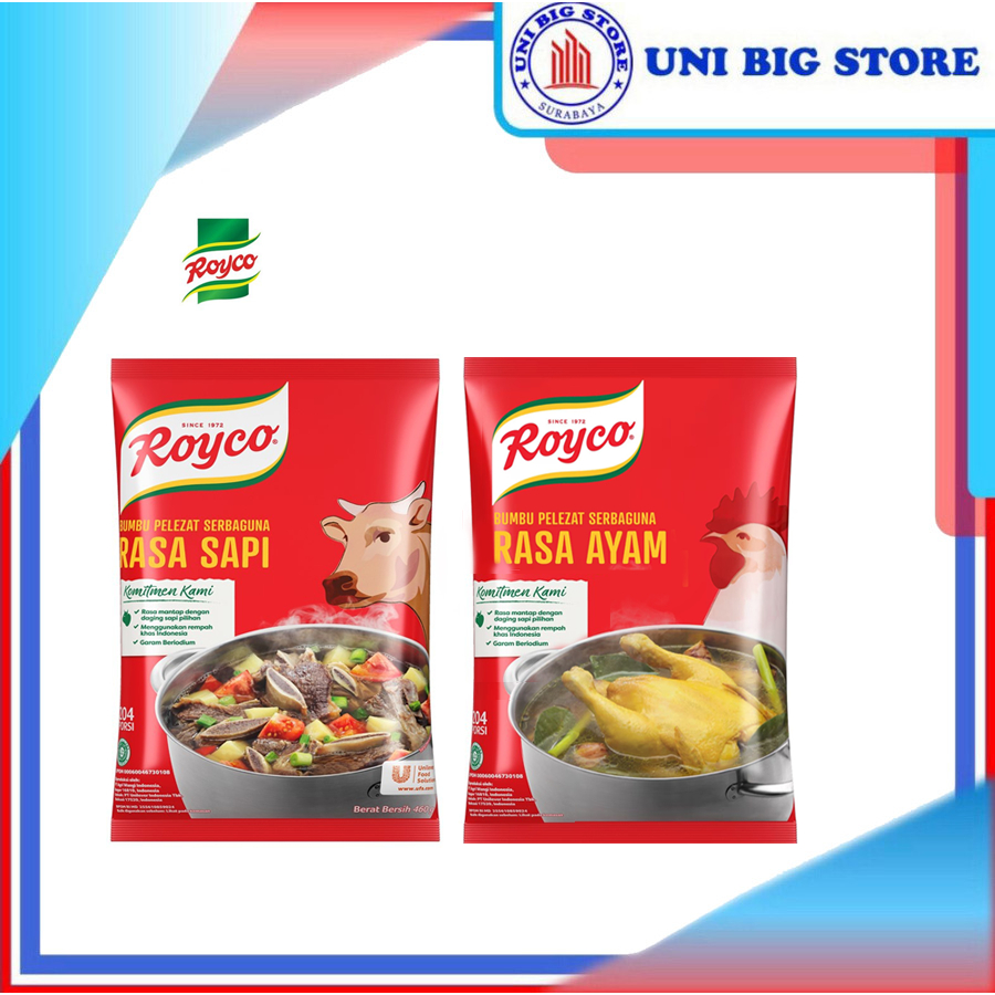 

Royco Bumbu Pelezat Ayam Sapi 460 gr Chicken Beef