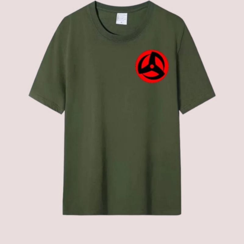 Kaos pria atasan oblong dewasa baju kaos pria lengan pendek baju cowok MANGEKYOU KAKASHI