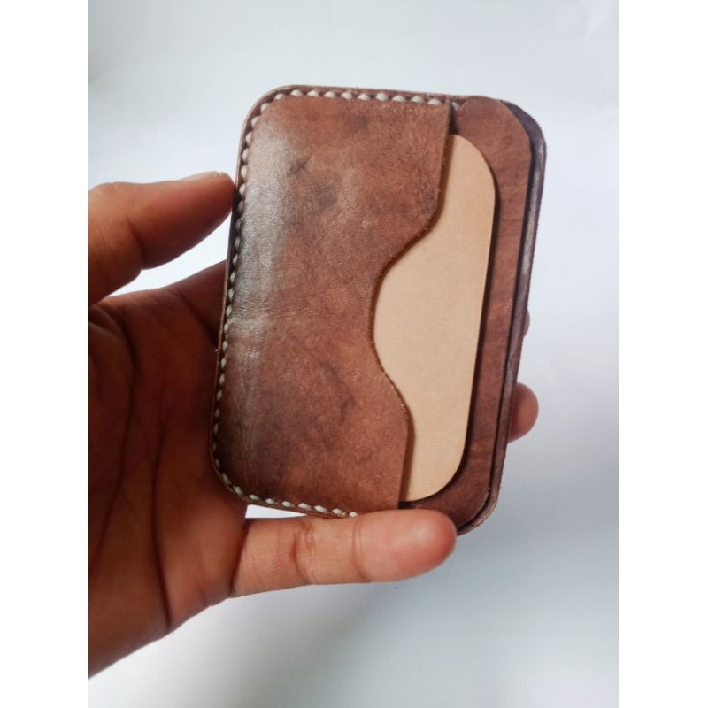 dompet kartu slim kulit asli dompet kulit cardholder dompet handmade dompet simple