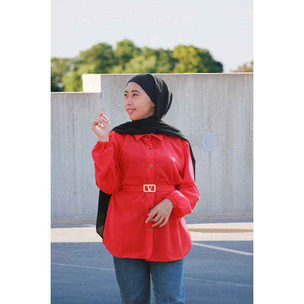 Atasan Wanita tangan panjang//atasan tangan panjang polos//atasan wanita hijab//atasan wanita terbar