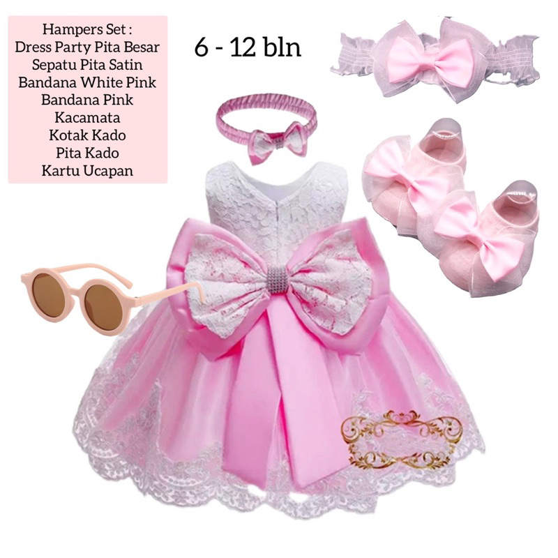 Murah Hampers Bayi Girl Perempuan 0-12 bln Free Goodie Bag. NewBorn Hamper Baby Girl Boy Kado Hadiah Lahiran Perempuan Gift Set Newborn Baby Gift Perempuan Parcel Box Kotak Premium Eksklusif