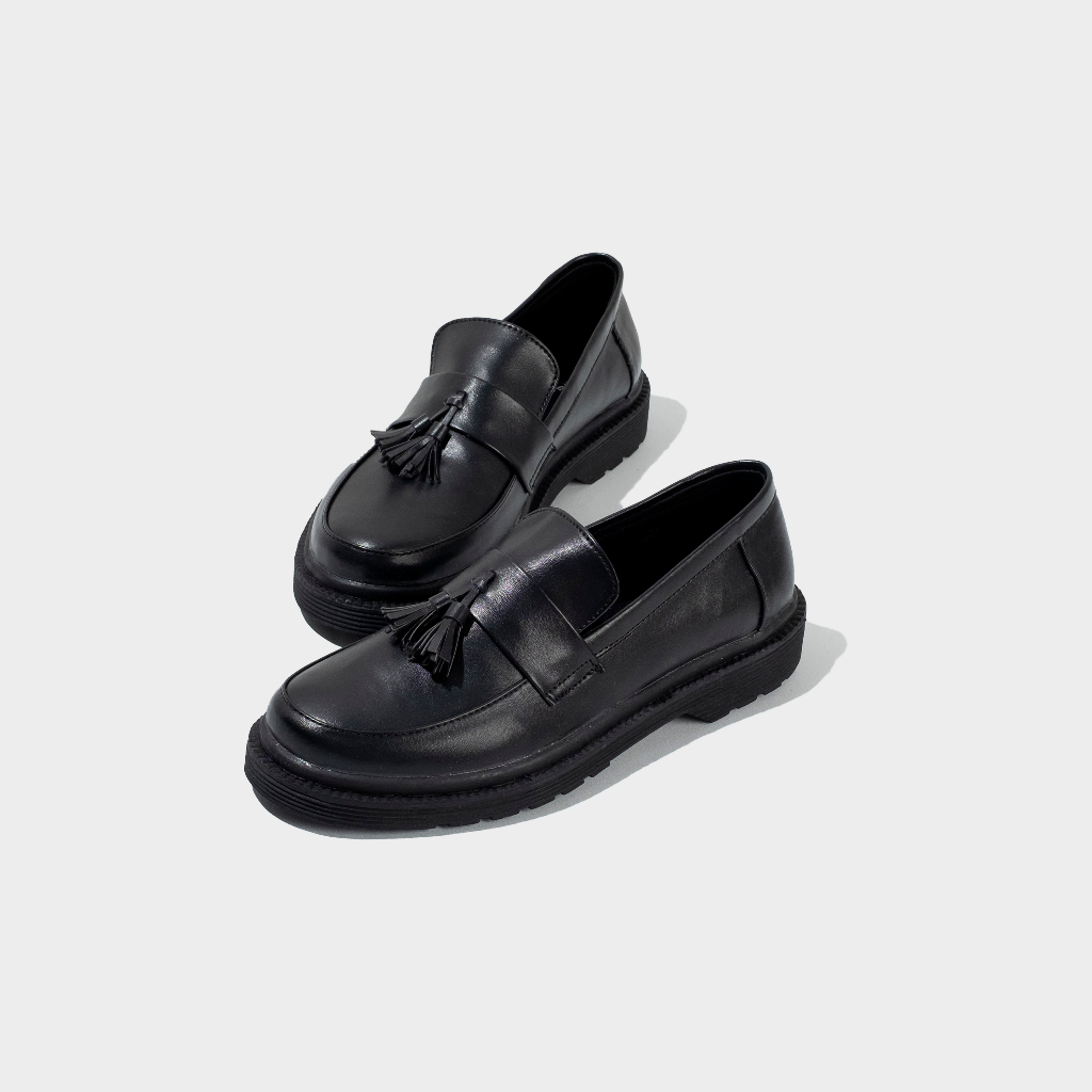 Xcloud x Satmata Sepatu Formal SlipOn Casual Pria NARUNA Black