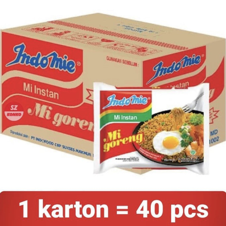 

Indomie Goreng Kemasan 80 Gram 1 Dus Isi 40 Pcs Murah & Hemat