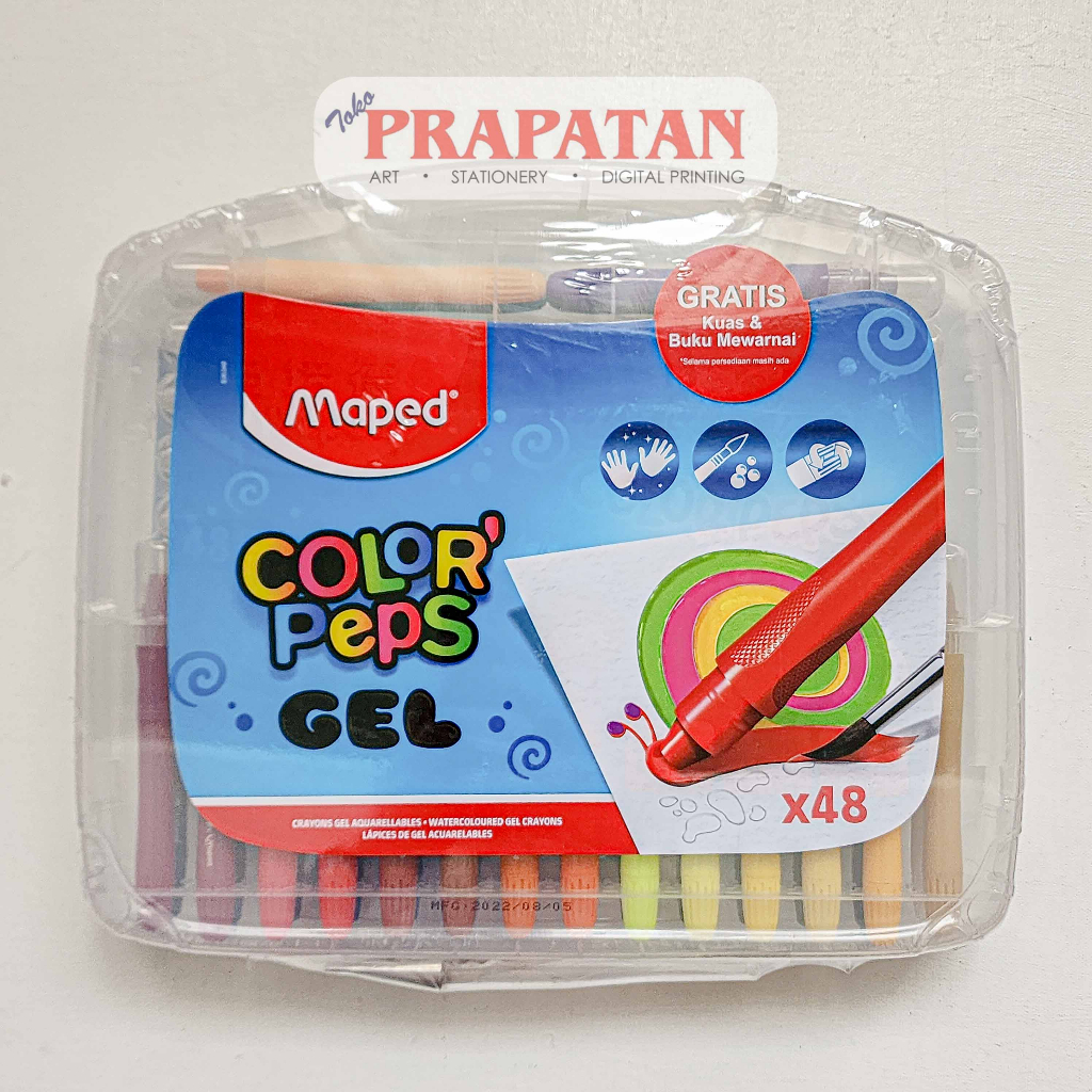 

Maped Watercoloured Gel Crayon Colorpeps 36c & 48c | Krayon Gel